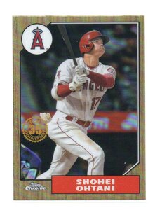 2022 Topps Chrome [大谷翔平/SHOHEI OHTANI] No.87BC-2 35th ANNIVERSARYインサートリフラクターカード MLB Angels Insert Refractor Card