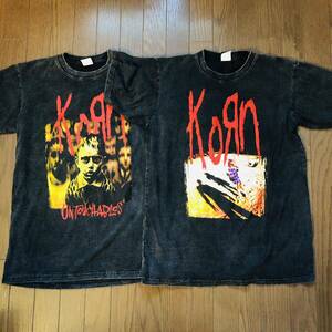 2枚　まとめ売り　L コーン　KORN バンドTシャツ ロックTシャツ