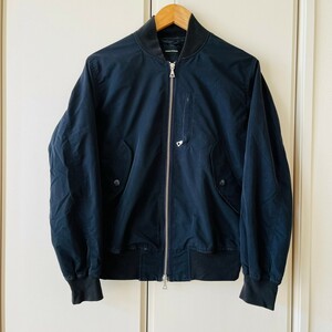 H5021cL JOURNAL STANDARD ジャーナルスタンダード サイズS MA-1 ブルゾン JACKET ジャケット ジャンパー ネイビーブラック メンズ 古着