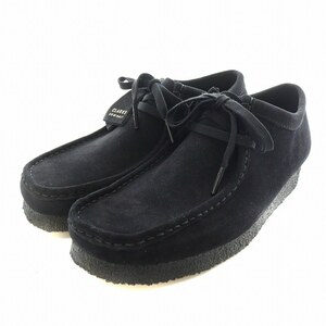 未使用品 クラークス clarks ワラビー Wallabee ブーツ シューズ スエード レースアップ 8 27.0cm 黒 ブラック 26155519 /NW34 メンズ