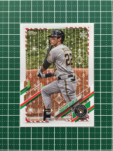 ★TOPPS MLB 2021 HOLIDAY #HW61 CHRISTIAN YELICH［MILWAUKEE BREWERS］ベースカード「BASE」★