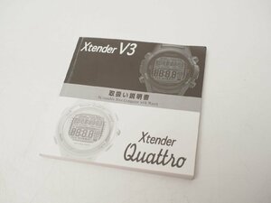 USED SCUBAPRO Xtender V3 Quattro ダイブコンピュータ 取扱説明書 ランクAA [52135]