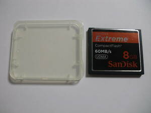 ケース付き　8GB　SanDisk　EXTREME　UDMA　CFカード　フォーマット済み　メモリーカード コンパクトフラッシュカード