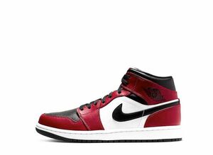 Nike GS Air Jordan 1 Mid "Black/Gym Red-White" 22.5cm 554725-069