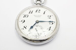 稼働品 セイコー 懐中時計 プレシジョン スモセコ ラウンド 手巻き メンズ 腕時計 SEIKO