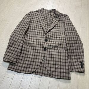 4054☆ UNITED ARROWS GREEN LABEL RELAXING トップス テーラードジャケット メンズ 42 ベージュ ウィンドペーン