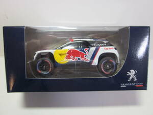 ★超レア 稀少★PEUGEOT プジョー 3008 DKR★ミニカー★カラー　レッドブル★ NOREVノレブ社製★白黄赤紺★新品・未使用品★１／６４★