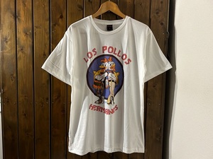 新品★ブレイキングバッド　LOS POLLOS HERMANOS　プリントTシャツ【L】★サスペンス/海外ドラマ