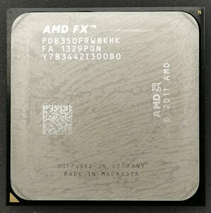 AMD FX 8350　Socket AM3+（4モジュール8コア／ベースクロック4.0GHz　Max Turbo時4.2GHz／TDP 125W）