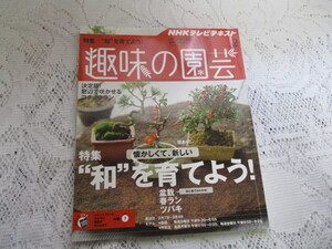 ☆NHK　趣味の園芸　2016　盆栽/春ラン/ツバキ☆