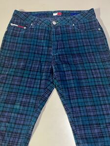 TOMMY JEANS. ベルベット地パンツ(チェック柄) Size 3 (76 cm)