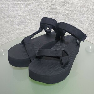 Teva テバ サンダル 約23㎝ ブラック スポーツサンダル スポサン 厚底 激カワ