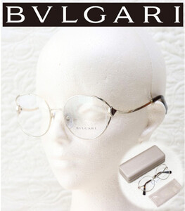 56,700円新品タグ付き【BVLGARI ブルガリ】パールジュエリー チタン メガネフレーム 眼鏡 v5889 プレゼントにも最適