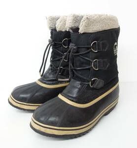 SOREL ソレル ＊YOOT PAC NYLON　ユートパックナイロン ＊LY1785-010 YOUTH ＊ブラック ＊ウォータプルーフナイロン ＊完全防水　防寒　