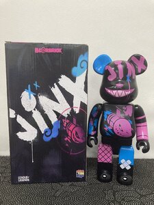 BE@RBRICK 400％ x Riot Games Jinx メディコムトイ MEDICOM TOY ベアブリック 中古 TN 2