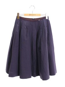 FOXEY フォクシー スカート 38 Skirt Pra Line ネイビー ITASVBEI7P9W