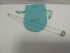 TIFFANY&Co.　ティファニー　ビーン　ネックレス　スターリングシルバー　925　PERETTI　ペレッティ　保存袋★ｈ2095