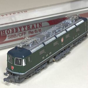 ☆HOBBYTRAIN/ホビートレイン　Nゲージ　1102　SBB/CFF Re6/6 　動力車　外国車　KATO