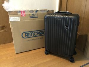 廃盤☆ルフトハンザ☆ステルス☆32L☆機内持込☆黒☆４輪☆ドイツ製造☆アルミニウム☆リモワ☆RIMOWA☆新品☆絶版☆オリジナル段ボール