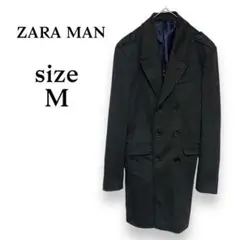 ♡ZARA MAN 【M】 チェスターコート　グレー　美品