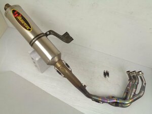 絶版品 YZF-R6 5SL 03-05 akrapovic アクラポビッチ エボリューション ライン フルチタン フルエキゾースト レーシング マフラー【B360】