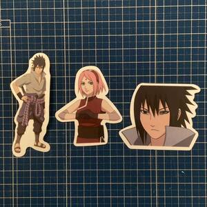 NARUTO うちはサスケ 春野サクラ ステッカー シール セット はたけカカシ うちはイタチ うずまきナルト