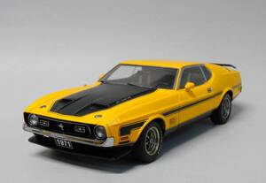 ■1円～ オートアート 1/18 フォード マスタング マッハ１（1971）イエロー AUTO art FORD MUSTANG FASTBACH MACH 1 ミニカー モデルカー