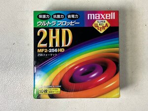 【新品未開封】 フロッピーディスク 2HD マクセル maxell 3.5インチ MF2-256HD フォーマット 10枚入 FD MIN1107-TB