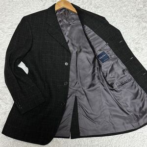 Brooks Brothers【魅惑のカシミヤ混】サイズ40 Lサイズ位 グレンチェック テーラードジャケット ウール ブルックスブラザーズ ボックスロゴ