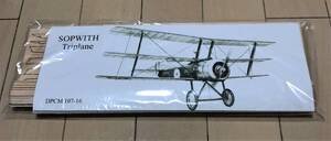 《ゴム動力機》DPCMODELS製Sopwith Triplane(L/C仕様)（翼長：16”＝406ｍｍ）・・・残り4