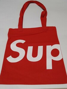 2.Supreme/シュプリーム/2008年10月発売MOOKムックvol.4付録/トートバッグ/激レア入手困難品！未使用