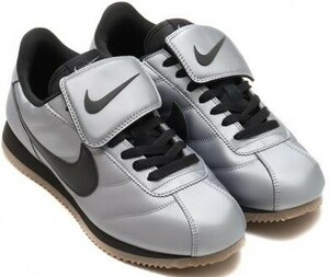 25.0cm Nike Cortez LTR SE Tiempo Pack Leather Metallic Cool Grey ナイキ コルテッツ レザー メタリック グレー/ブラック HQ3490-099