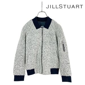 11T275☆ JILL by JILL STUART ジルスチュアート ウール 起毛 ブルゾン ジャケット ジャンパー アウター 秋冬 防寒 レディースMサイズ