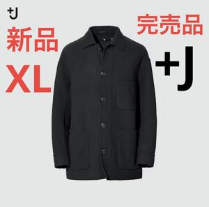 新品　ユニクロ　+J ウールブレンド オーバーサイズシャツジャケット　XL