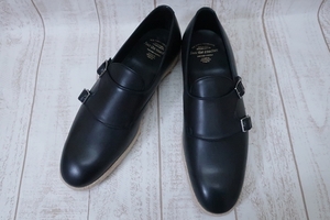 5-613/未使用品 foot the coacher W MONK LOAFER フットザコーチャー ダブルモンクローファー 