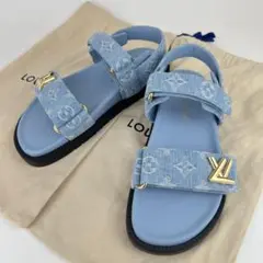 新品 LOUIS VUITTON ルイヴィトン サンセット デニムアズーロ