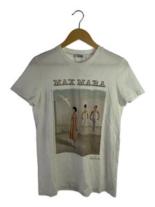 MAX MARA◆Tシャツ/M/コットン/WHT/総柄/19461219