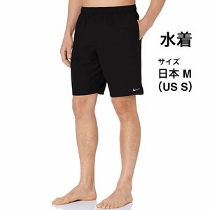 【US S (日本 Mサイズ)】 Nike 9インチ Volley Shorts スイム ブラック 水着 水陸両用 海パン ショートパンツ