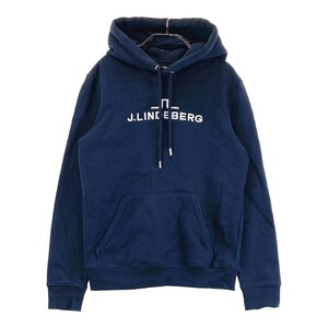 【1円】J.LINDEBERG ジェイリンドバーグ 072-35911 裏起毛 スウェットパーカー ネイビー系 XS [240101295432]