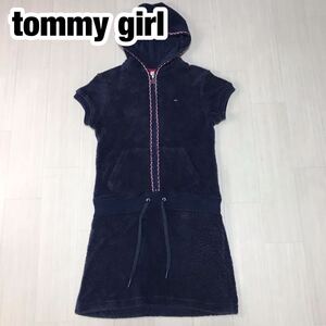 tommy girl トミーガール フリースワンピース レディース S ネイビー