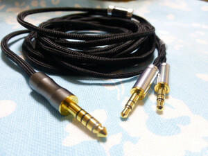 TAGO STUDIO T3-01 T3-03 HiFiMAN SUNDARA ANANDA 用ケーブル MOGAMI 2944 かなり長め 300cm 4.4mm5極 (カスタム可) TA-ZH1ES TEAC UD505