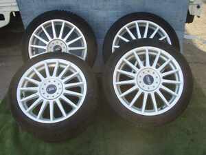 ★　WF0ALD フォーカス ST170 フォード 純正 アルミホイール 17インチ PCD108 4穴　7J +40 タイヤ ミシュラン 215/45R17 4本 SET　340246JJ