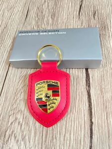 PORSCHE ポルシェ　純正キーホルダー レッド　赤