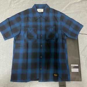 激レア　新品　未着用　NEIGHBORHOOD ネイバーフッド 半袖チェックシャツ B&C/C-SHIRT ブルー　Sサイズ　日本製