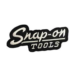 ワッペン スナップオン ブラック Snap-on アメリカン雑貨