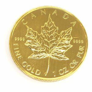 K24IG　カナダ　メイプルリーフ金貨　1oz　1995　総重量31.1g【CFAJ9004】