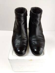 菊地の靴　ショートブーツ　黒系　Kikuchi　サイズ ２４　天然革　菊池の靴
