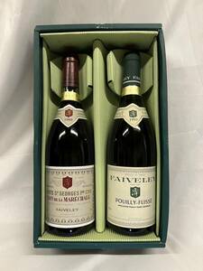 T6694 1円～ 【未開栓】 FAIVELEY フェヴレ CLOS DE LA MARECHALE / POUILLY-FUISSE ワイン 750ml 14度未満 2本セット 1988 1993