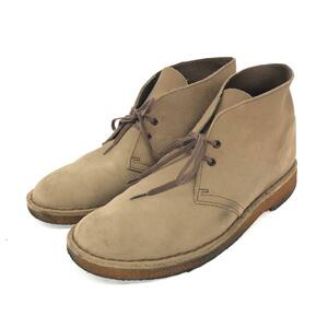 ◆Clarks クラークス デザートブーツ 25.5◆ ベージュ スウェードレザー メンズ 靴 シューズ boots ワークブーツ