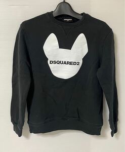 美品 DSQUARED2 スウェットシャツ ブラック 長袖 子供 黒